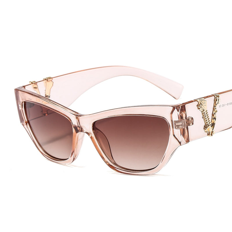 Óculos de sol Cat Eye Luxo Armação pequena