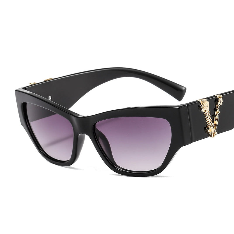 Óculos de sol Cat Eye Luxo Armação pequena