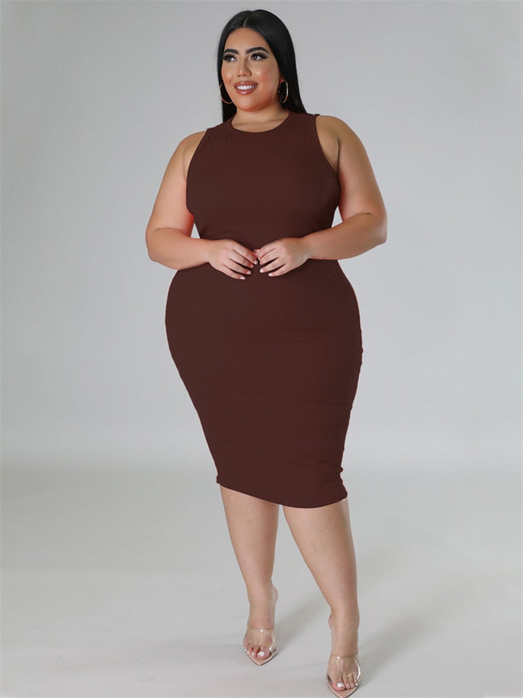 Plus Size Roupas Femininas Vestido Verão 2023