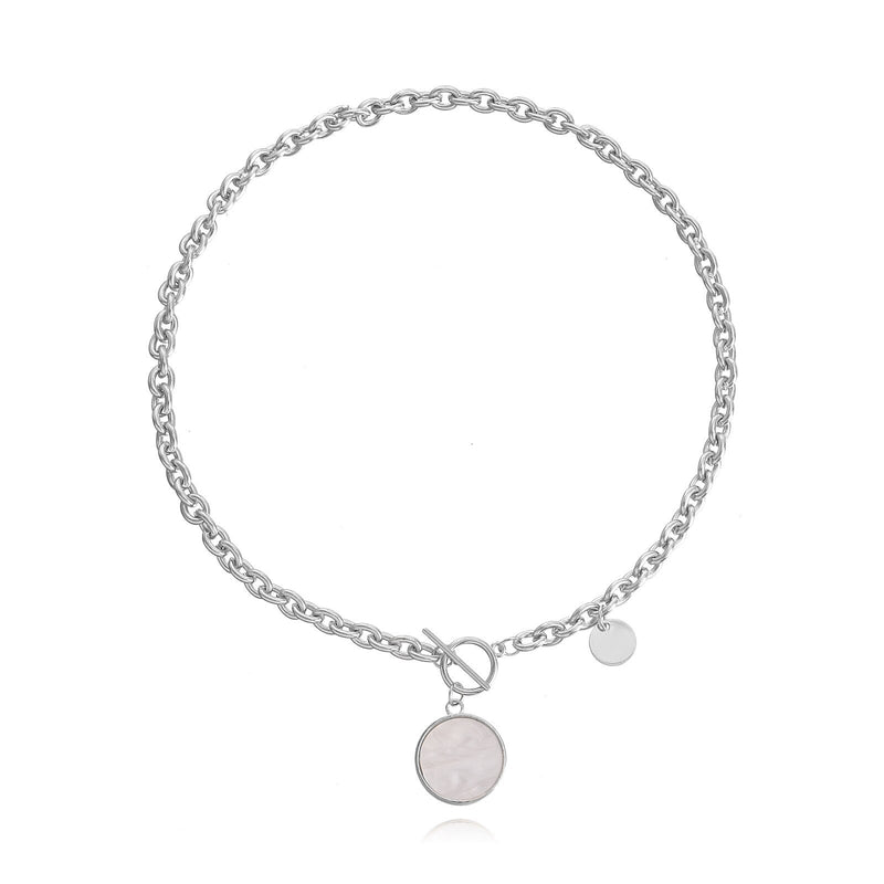 Colar Feminino Multicamadas Design Costura Corrente Imitação de Pérolas Pingente Colar Gargantilha Feminina Moda Jóias