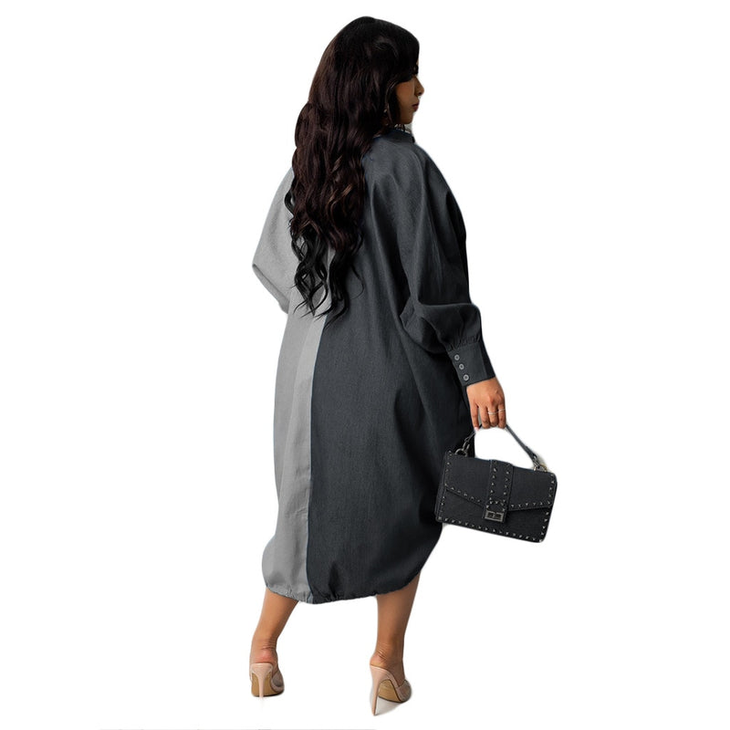 Plus Size Roupas Femininas  Vestidos de Manga Longa