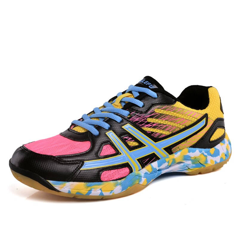 Sapatos esportivos femininos e masculinos Sapatos de badminton profissionais Confortáveis