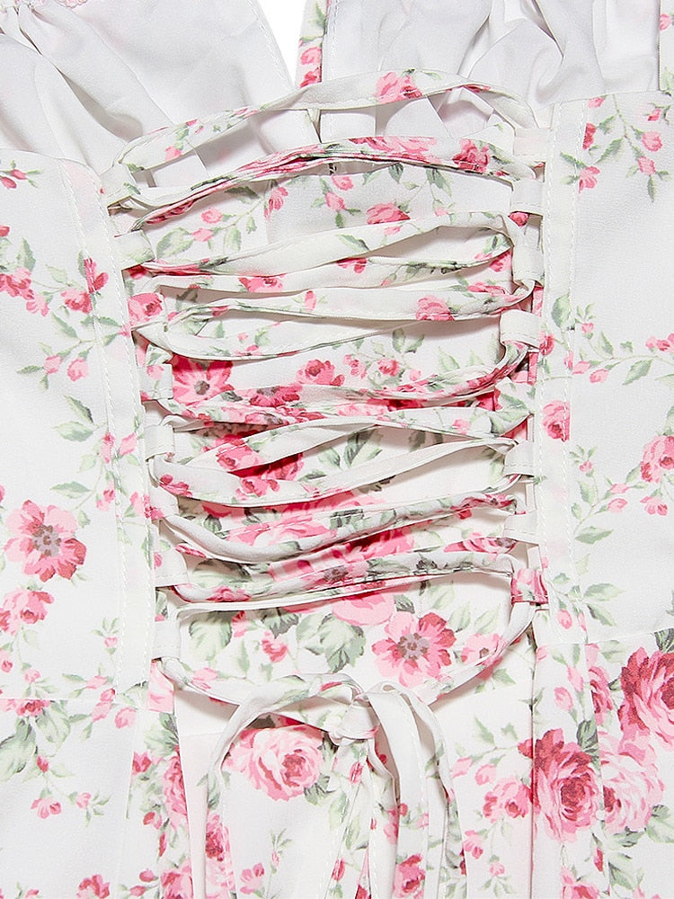 Vestidos femininos de verão com estampas florais