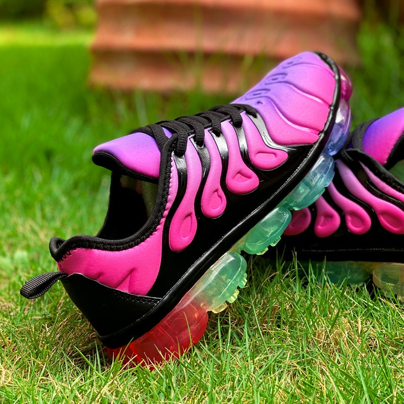 Sapatos esportivos casuais para mulheres tênis de malha confortável