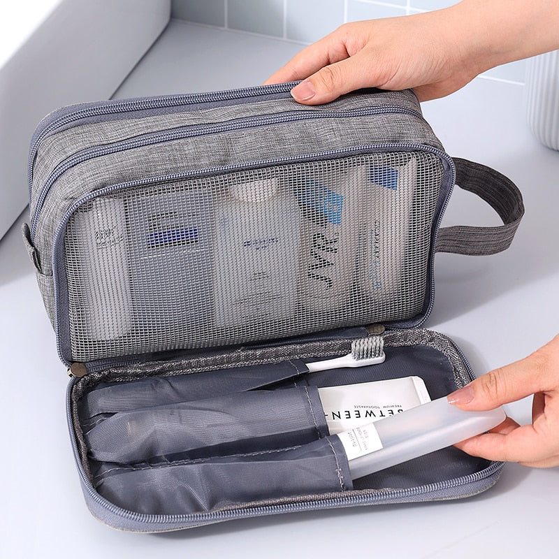 Bolsa de higiene pessoal de viagem