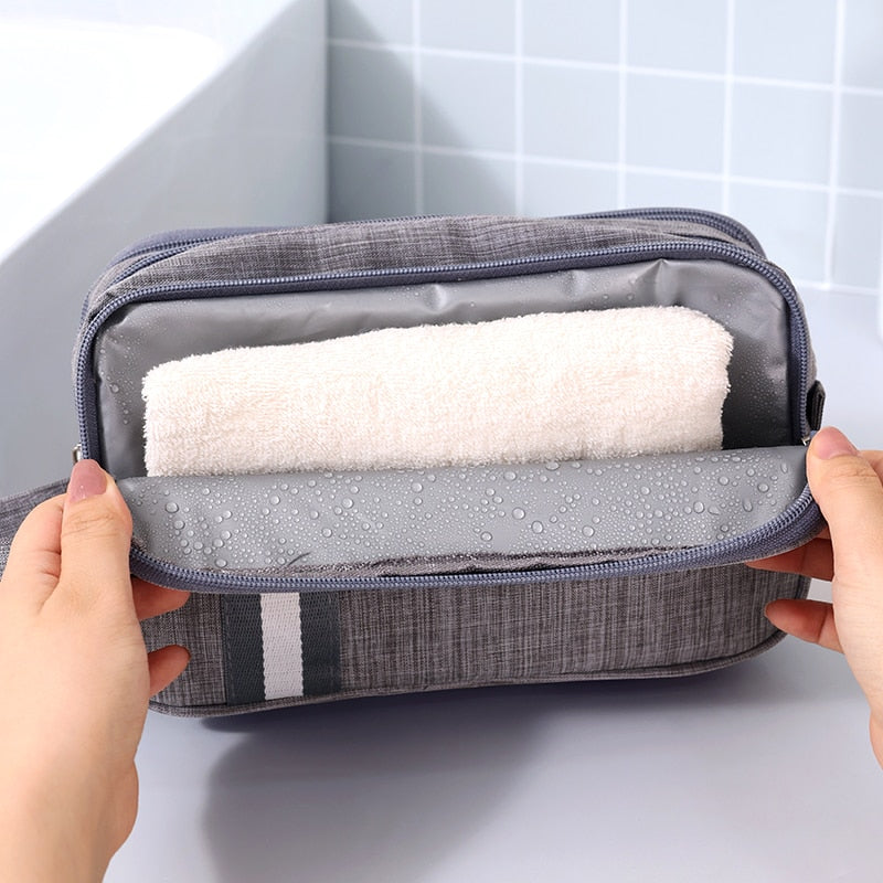 Bolsa de higiene pessoal de viagem