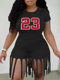 Conjunto de Shorts LW Plus Size Camo Tassel
