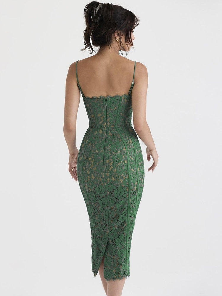 Vestidos de Alça Espaguete elegante