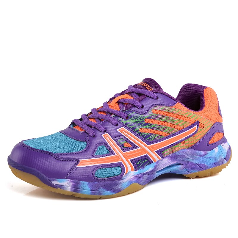 Sapatos esportivos femininos e masculinos Sapatos de badminton profissionais Confortáveis