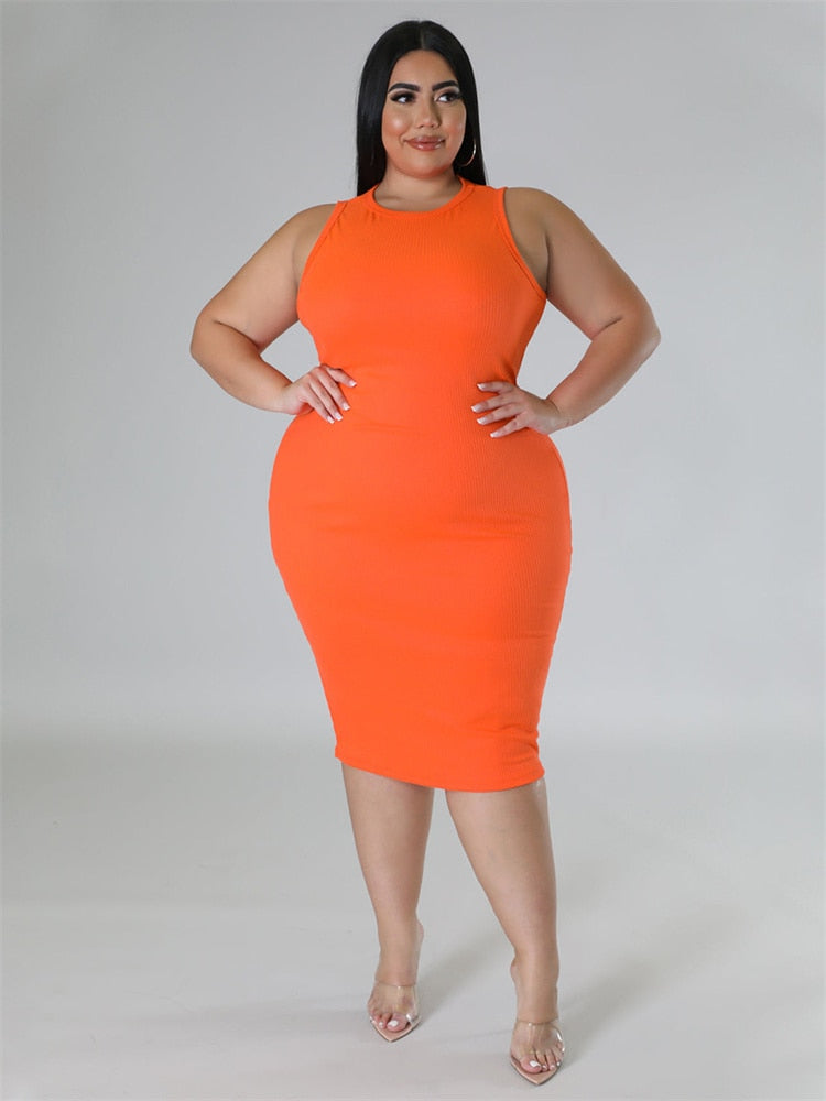 Plus Size Roupas Femininas Vestido Verão 2023