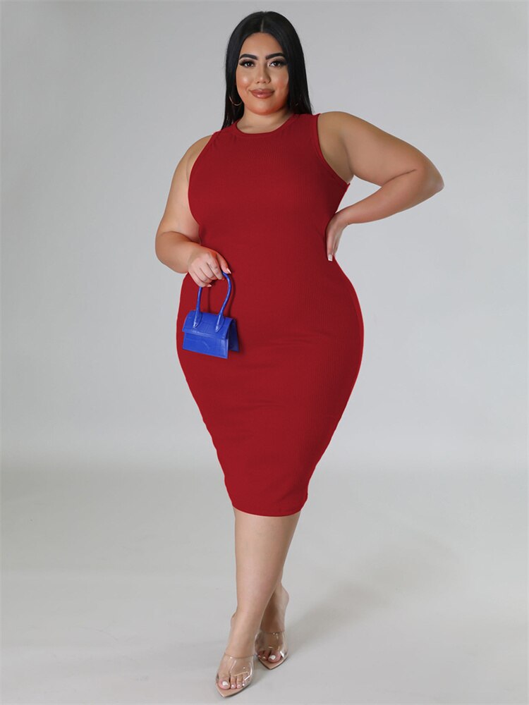 Plus Size Roupas Femininas Vestido Verão 2023