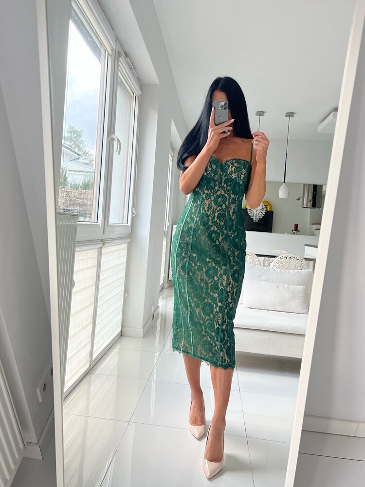 Vestidos de Alça Espaguete elegante