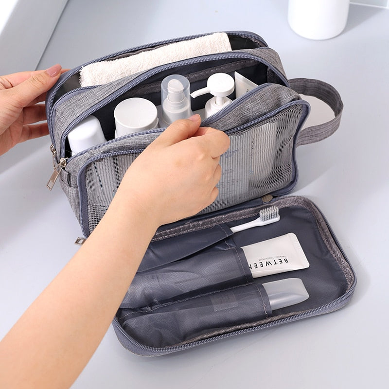 Bolsa de higiene pessoal de viagem