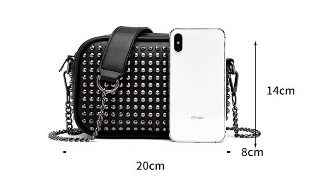 BOLSA FEMININA MODELO ROCK