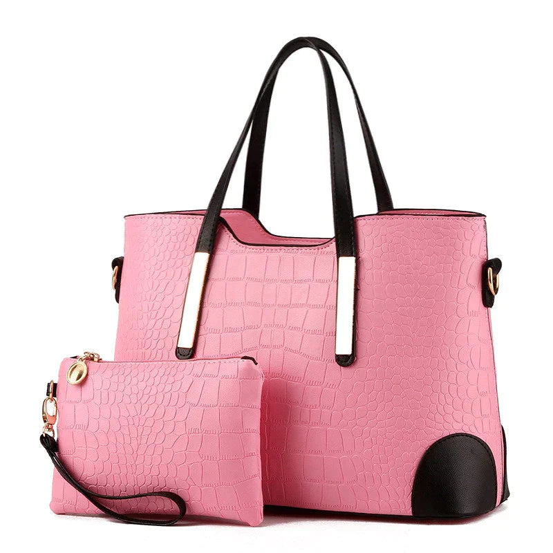 BOLSA FEMININA MODELO TRIDE  + NECESSAIRE DE BRINDE