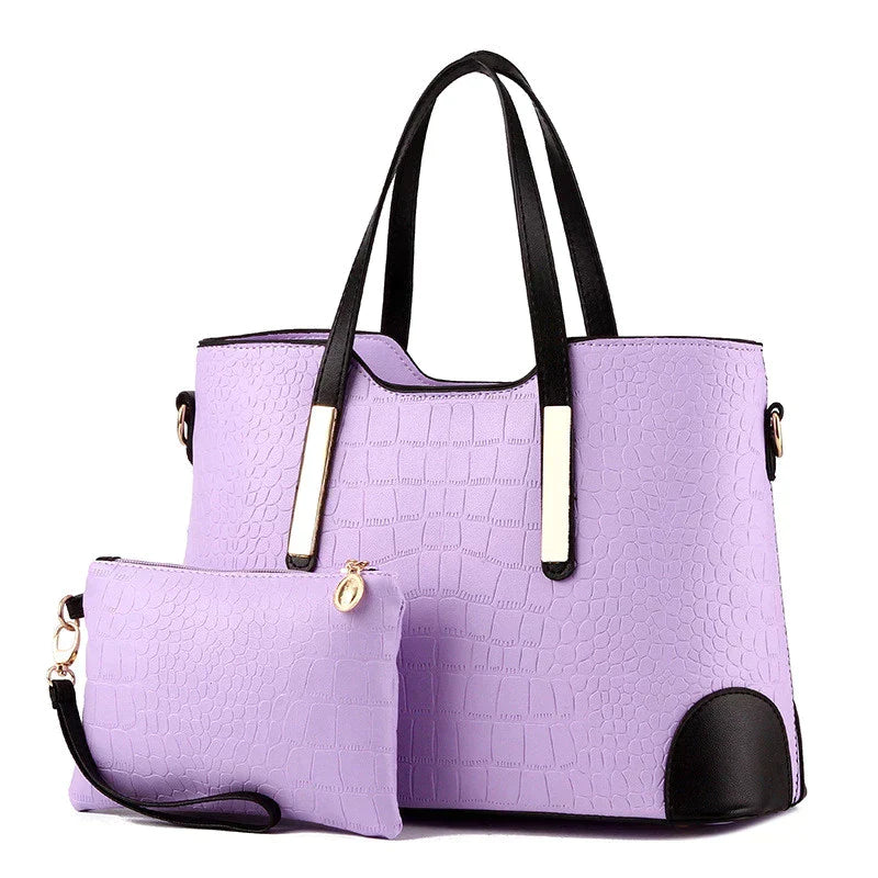 BOLSA FEMININA MODELO TRIDE  + NECESSAIRE DE BRINDE