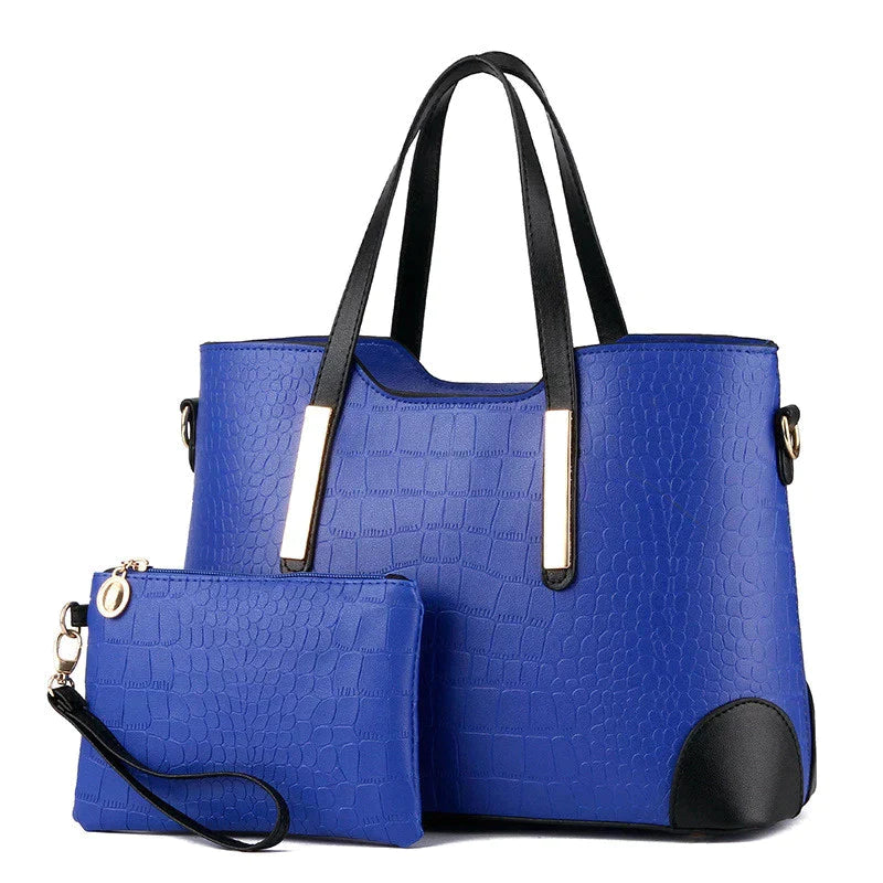 BOLSA FEMININA MODELO TRIDE  + NECESSAIRE DE BRINDE