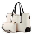 BOLSA FEMININA MODELO TRIDE  + NECESSAIRE DE BRINDE