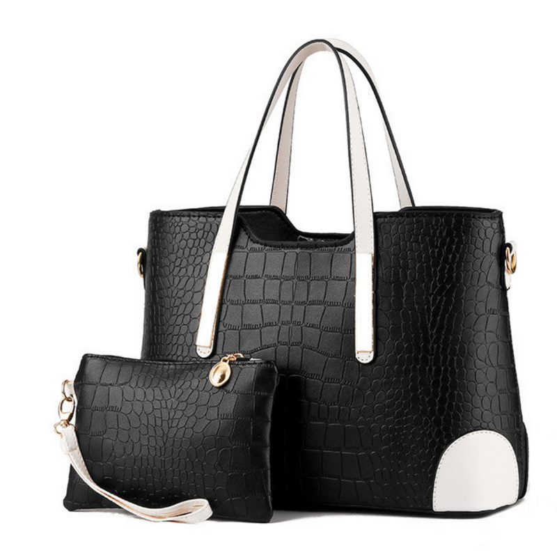 BOLSA FEMININA MODELO TRIDE  + NECESSAIRE DE BRINDE
