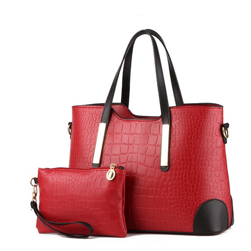 BOLSA FEMININA MODELO TRIDE  + NECESSAIRE DE BRINDE